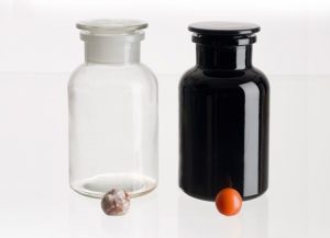 Tips on how to use apothecary jars for makeup and cosmetics storage